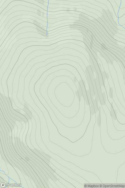 Thumbnail image for Hunt Law [The River Tweed to the English Border] showing contour plot for surrounding peak